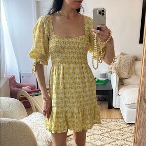 Floral Yellow Dress